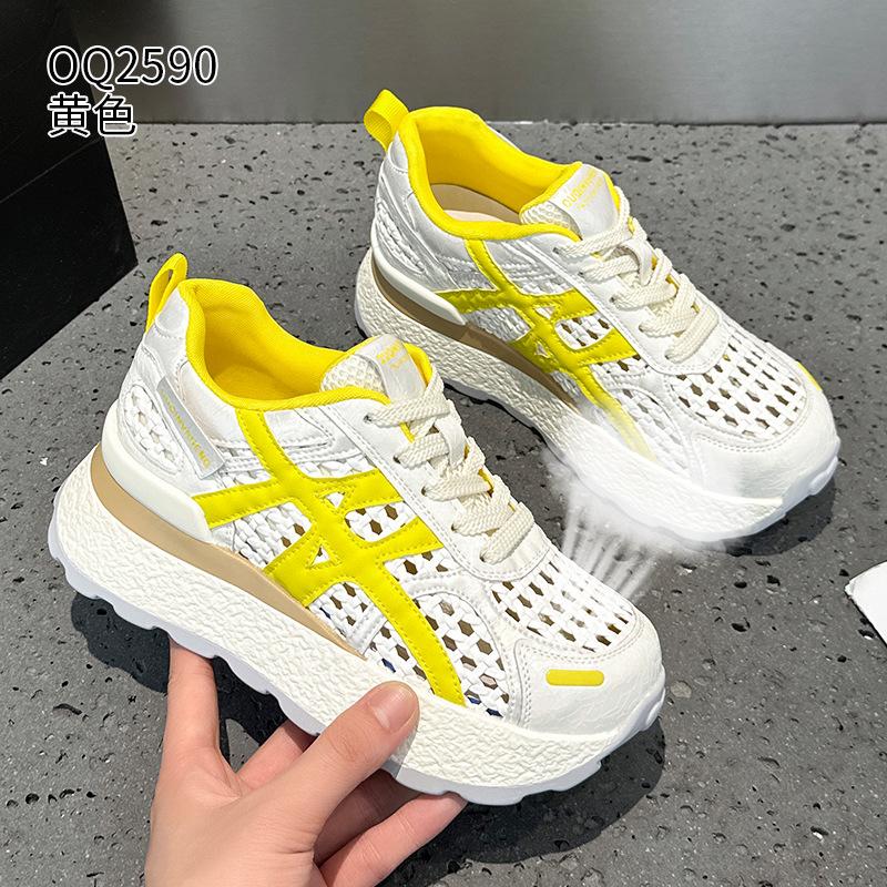 Летние новые легкие повседневные спортивные туфли Forrest Gump с толстой подошвой, плетеная сетка, модные 35 жёлтый
Летние новые легкие повседневные спортивные туфли Forrest Gump с толстой подошвой, плетеная сетка, модные 35 жёлтый