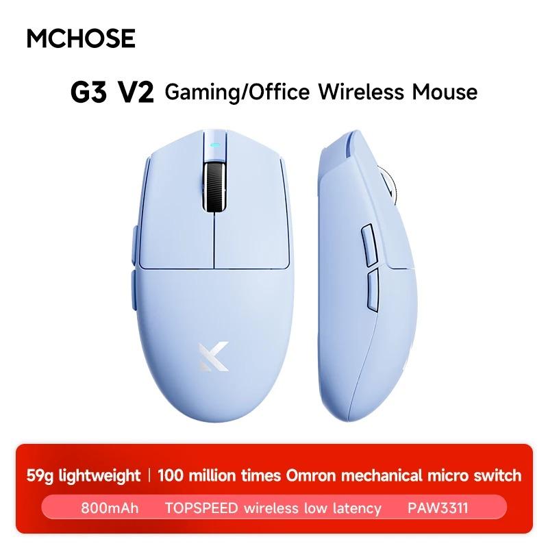 MCHOSE G3 Ultra Gaming Tri-Mode Mouse PAW3395 26000DPI 8K Polling Rate 64g Ultra-Lightweight
MCHOSE G3 Ultra Gaming Tri-Mode Mouse PAW3395 26000DPI 8K Polling Rate 64g Ultra-Lightweight