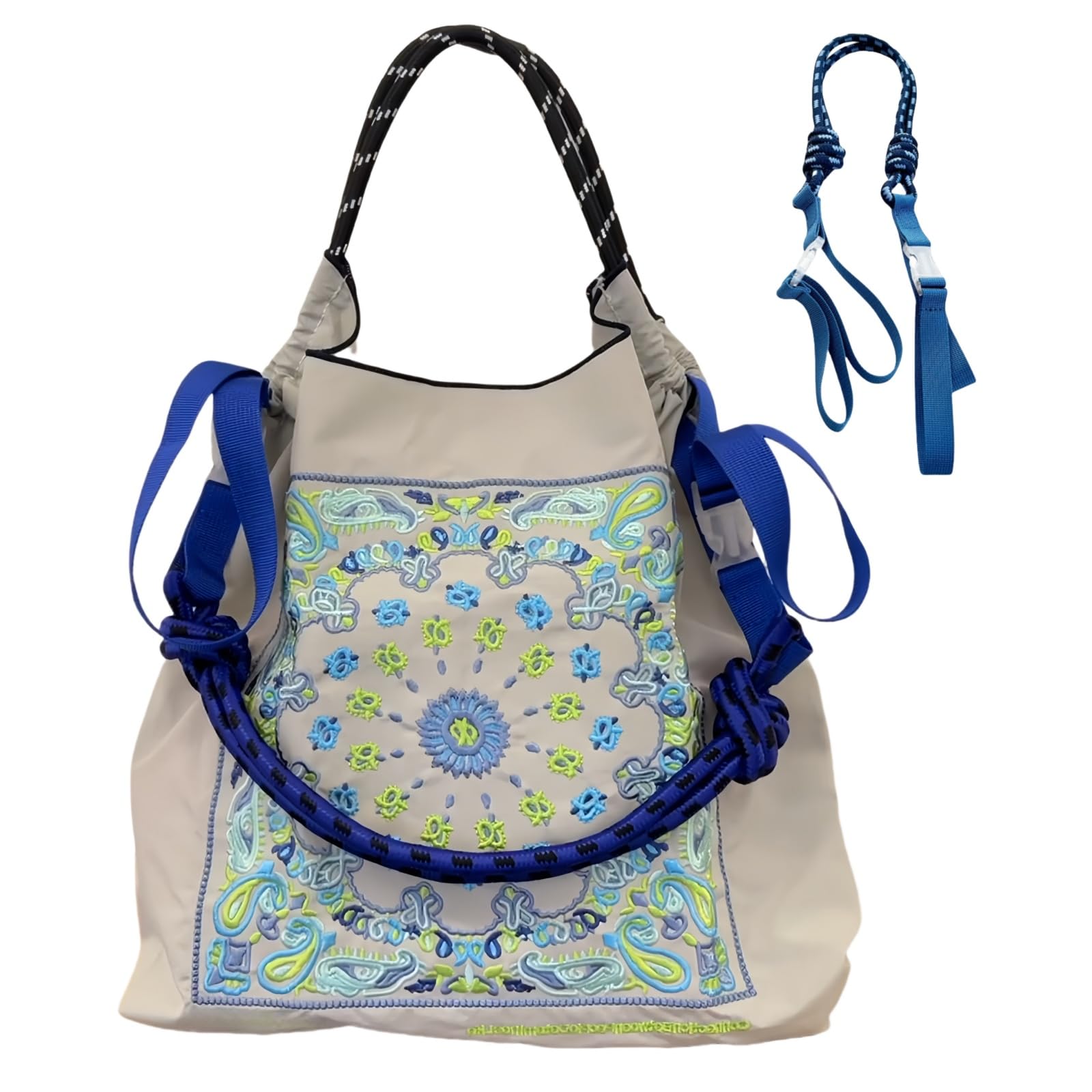 shoulder The bag is embroidered and is an It is compact and can be used as a backpack or a shopping It is a tote bag that can also be used as a bag
shoulder The bag is embroidered and is an It is compact and can be used as a backpack or a shopping It is a tote bag that can also be used as a bag