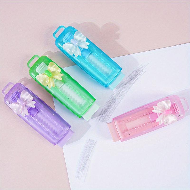 4Pcs Push Pull Butterfly Bow Eraser Soft School Supplies Clean Mess Free Stationary Office Student Rubber Eraser Random 4Pcs
4Pcs Push Pull Butterfly Bow Eraser Soft School Supplies Clean Mess Free Stationary Office Student Rubber Eraser Random 4Pcs