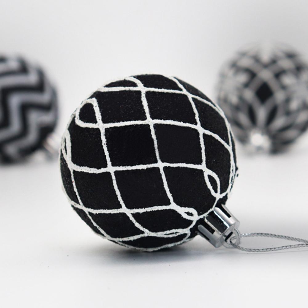 Christmas Tree Decoration White Black Hand-painted Balls 6cm Hanging Xmas Home Decor Christmas Window Dress Up Balls 6PCS/set
Christmas Tree Decoration White Black Hand-painted Balls 6cm Hanging Xmas Home Decor Christmas Window Dress Up Balls 6PCS/set