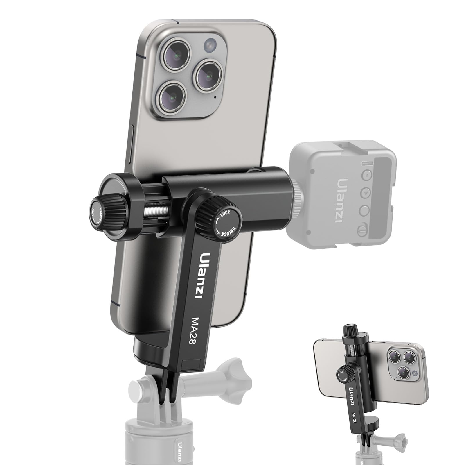 Держатель для смартфона Ulanzi, крепление для штатива GoPro, крепление для смартфона, адаптер для штатива для смартфона, поворот на 360 градусов с холодным башмаком, держатель для iPhone
Держатель для смартфона Ulanzi, крепление для штатива GoPro, крепление для смартфона, адаптер для штатива для смартфона, поворот на 360 градусов с холодным башмаком, держатель для iPhone