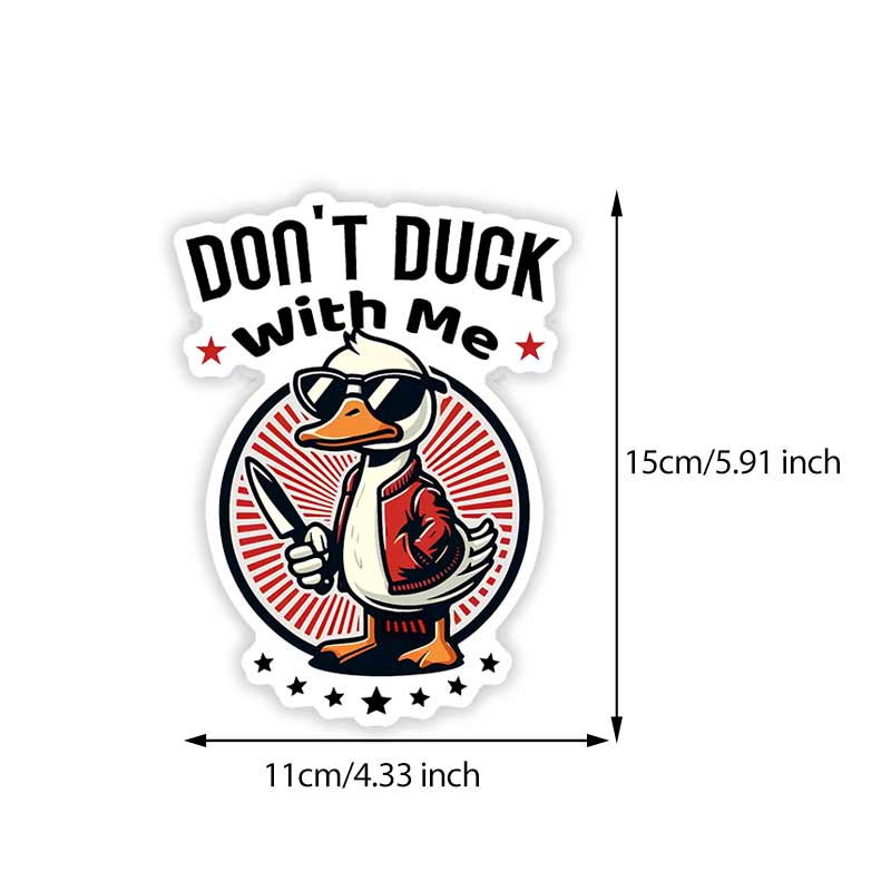 Funny Duck Car Sticker Waterproof Vinyl Decal on Bumper Rear Window Laptop Self-adhesive Decal For Car Accessories TM220 B-15cm Longest Side
Funny Duck Car Sticker Waterproof Vinyl Decal on Bumper Rear Window Laptop Self-adhesive Decal For Car Accessories TM220 B-15cm Longest Side