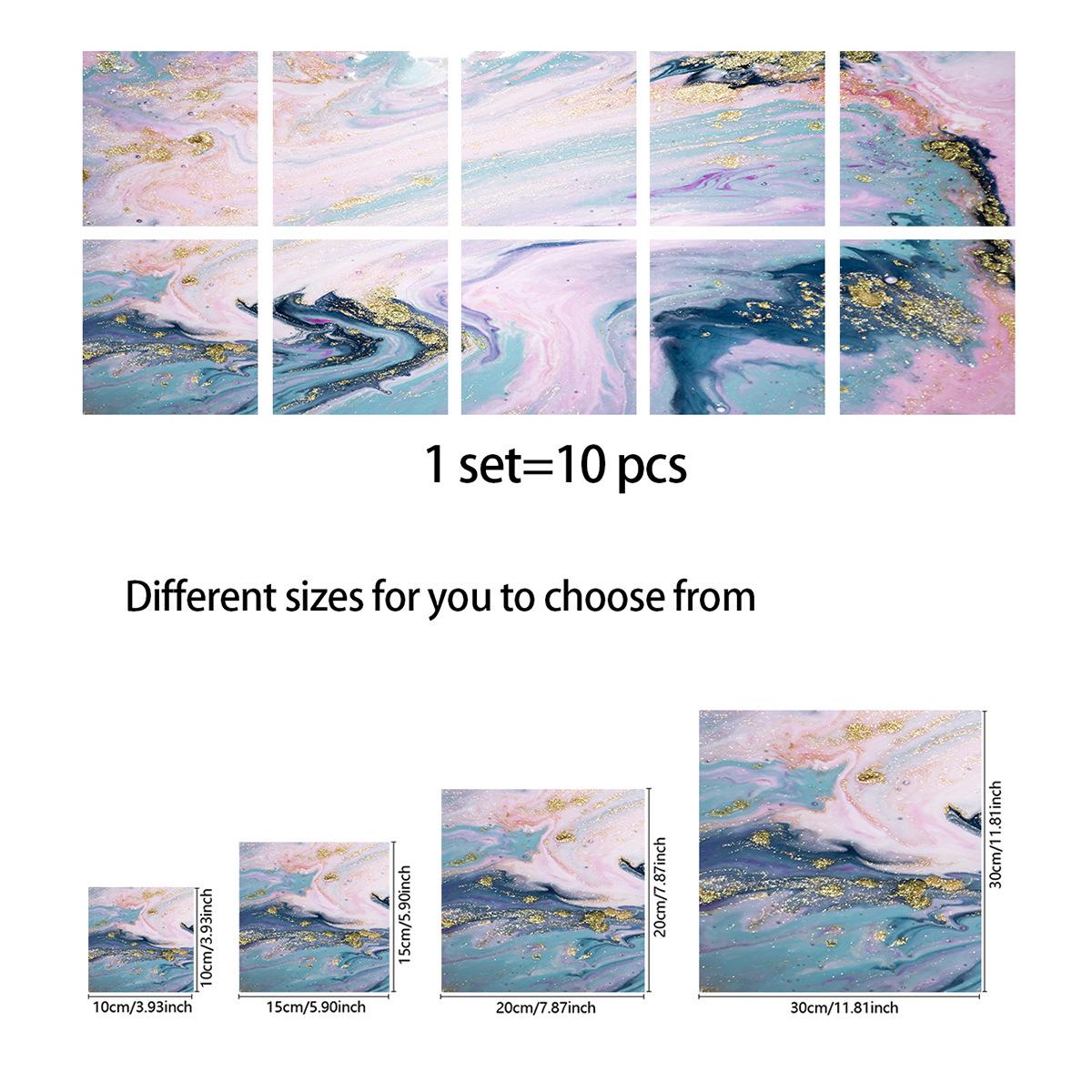 10 шт., серо-белые красочные наклейки на мраморную плитку, кухонный шкаф, ванная комната, домашний декор, самоклеящиеся хрустальные твердые пленки, художественные наклейки на стены 30cm×30cm×10pcs
10 шт., серо-белые красочные наклейки на мраморную плитку, кухонный шкаф, ванная комната, домашний декор, самоклеящиеся хрустальные твердые пленки, художественные наклейки на стены 30cm×30cm×10pcs