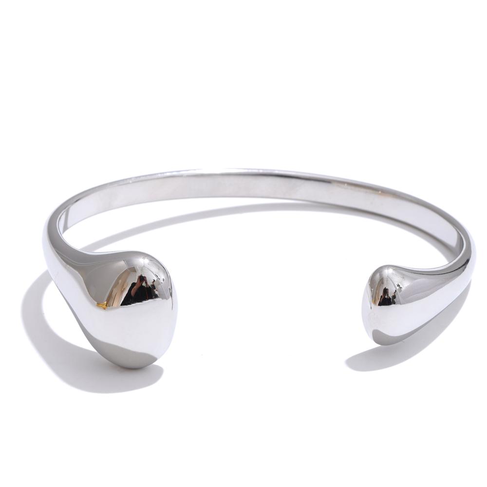 Yhpup 58mm 18K PVD Plated Cuff Open Statement Bracelet Bangle 316L Stainless Steel Texture Hypoallergenic Wrist Daily Jewelry
Yhpup 58mm 18K PVD Plated Cuff Open Statement Bracelet Bangle 316L Stainless Steel Texture Hypoallergenic Wrist Daily Jewelry