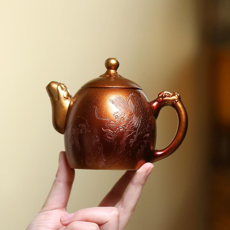 310ml Traditional Yixing Purple Clay Teapots Handmade Qin Quan Pot Raw Ore Conch Roasting Mud Kettle Chinese Zisha Tea Set Craft
310ml Traditional Yixing Purple Clay Teapots Handmade Qin Quan Pot Raw Ore Conch Roasting Mud Kettle Chinese Zisha Tea Set Craft