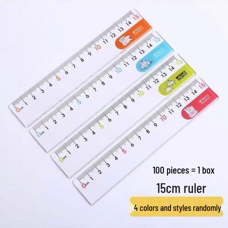 MG Straight Ruler - 15cm/20cm Student Stationery, ARL96127/96128, Cute and Fun for Drawing and Measuring Color: Random
MG Straight Ruler - 15cm/20cm Student Stationery, ARL96127/96128, Cute and Fun for Drawing and Measuring Color: Random