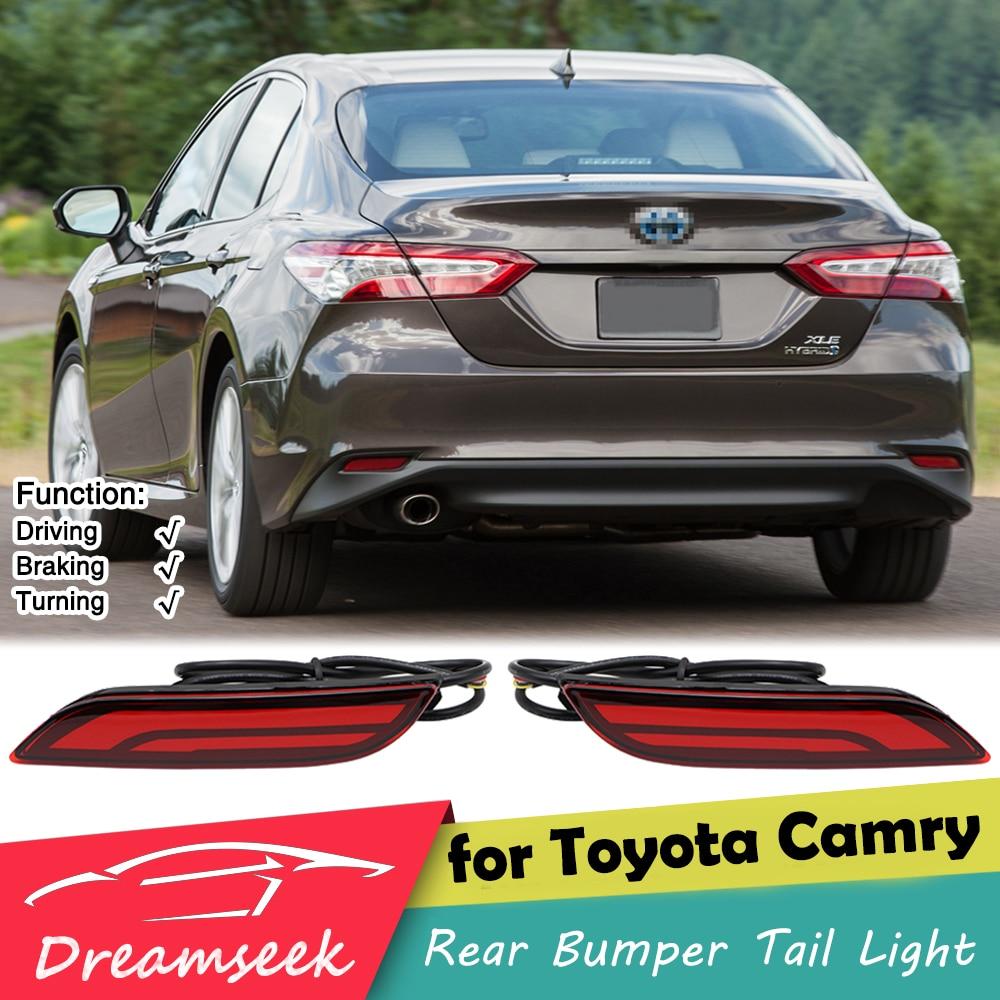 Светодиодный отражатель заднего бампера, задний фонарь для Toyota Camry XV70 2018 2019 2020, стоп-сигнал с динамическим указателем поворота, красная линза
Светодиодный отражатель заднего бампера, задний фонарь для Toyota Camry XV70 2018 2019 2020, стоп-сигнал с динамическим указателем поворота, красная линза