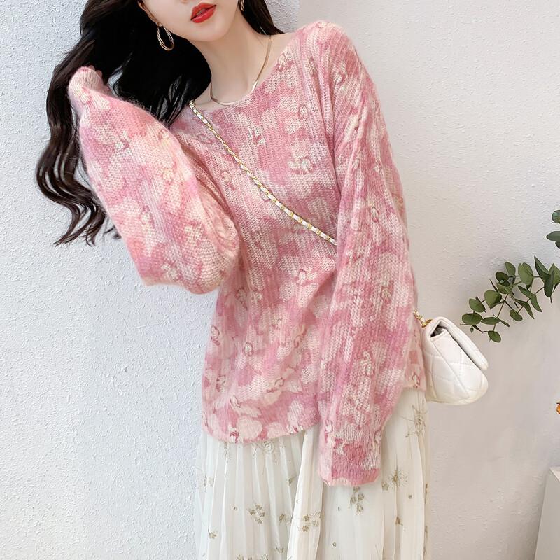 Women s Floral Print Knit Sweater One Size
Women s Floral Print Knit Sweater One Size