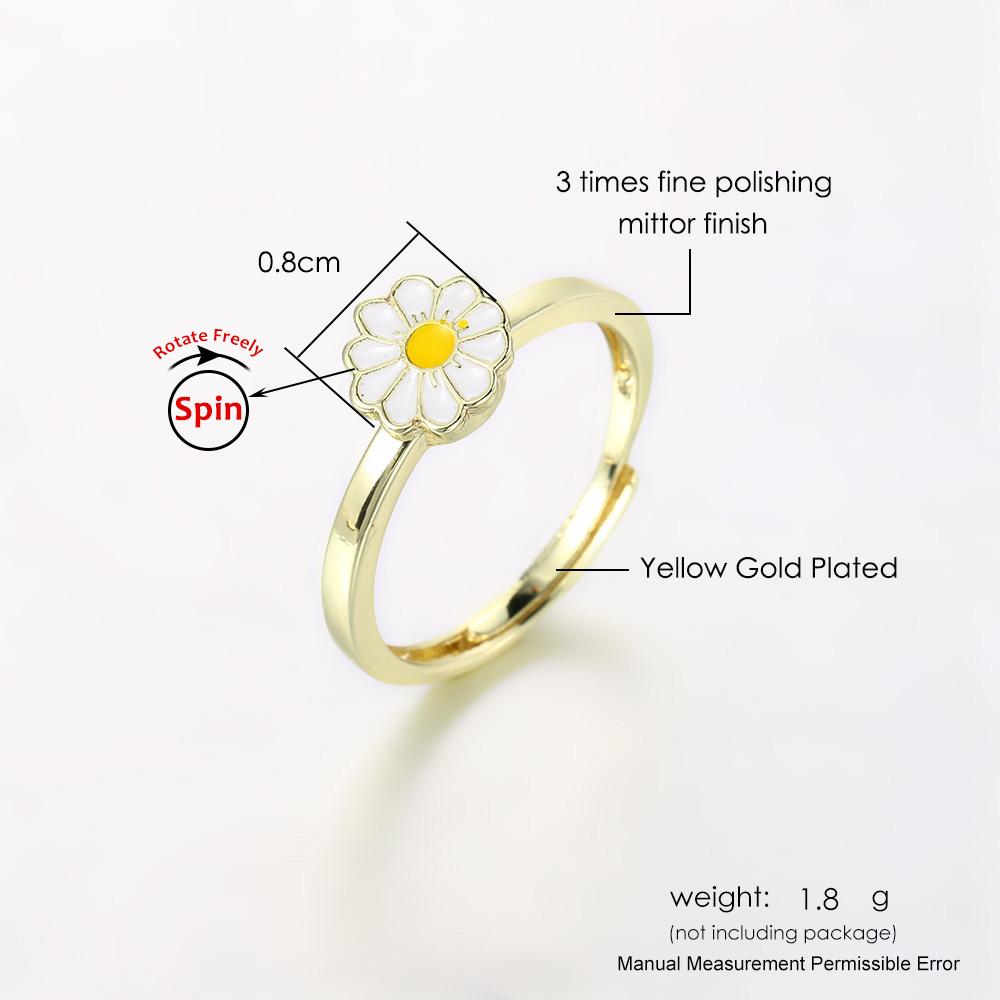 Y2k Flower Anxiety Spinner Ring for Women Adjustable Aesthetic Daisy Fidget Anti Stress Rings Trend Jewelry Valentine s Day Gift resizable
Y2k Flower Anxiety Spinner Ring for Women Adjustable Aesthetic Daisy Fidget Anti Stress Rings Trend Jewelry Valentine s Day Gift resizable