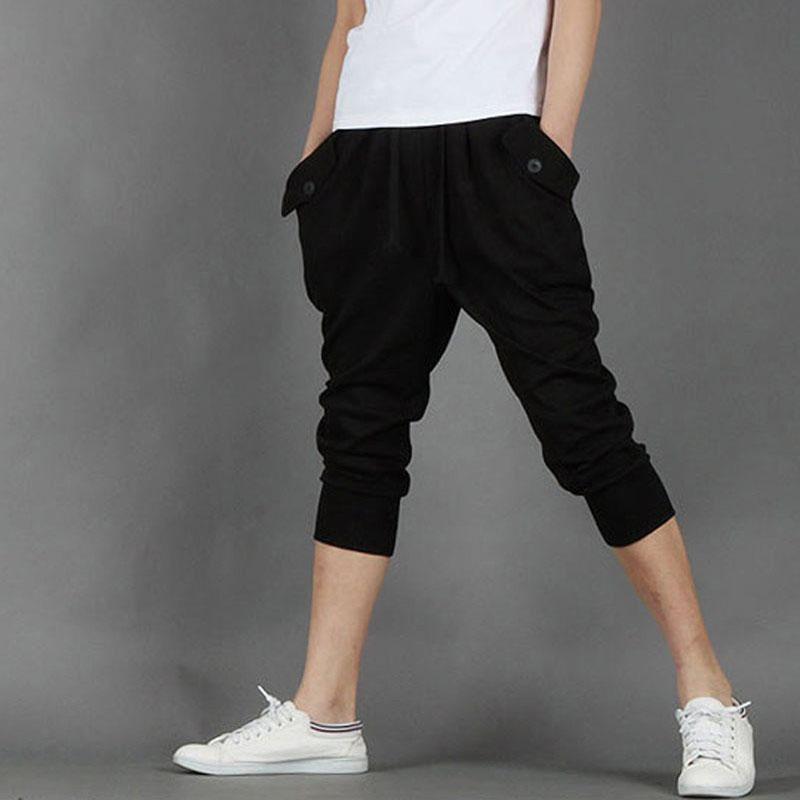 Весенне-летние мужские повседневные простые однотонные шаровары длиной три четверти
Весенне-летние мужские повседневные простые однотонные шаровары длиной три четверти