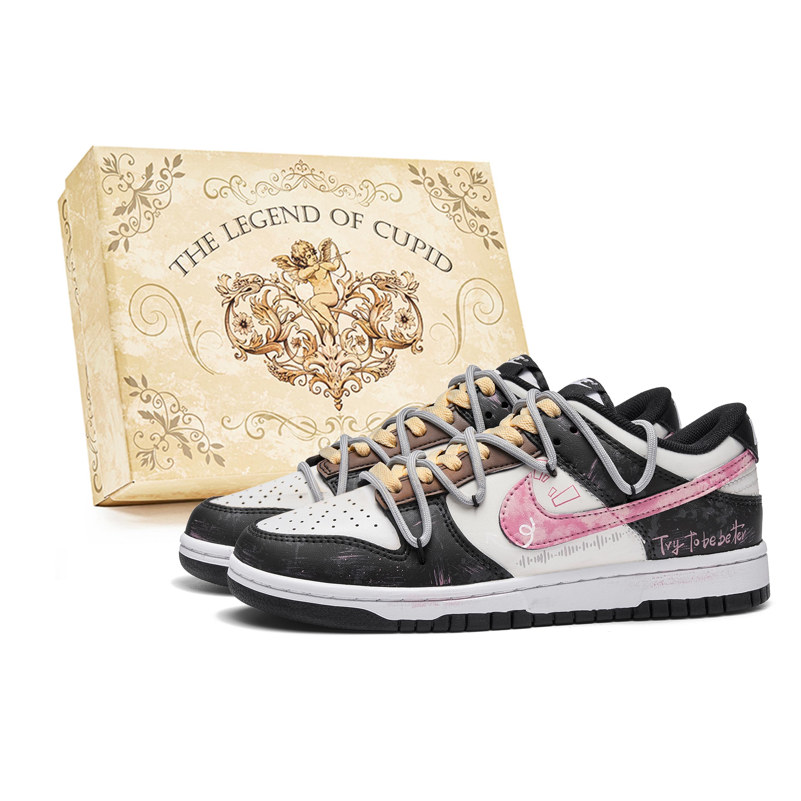 Nike Dunk Heartbeat Gift Box Abrasion Resistant Low top Skateboard Shoes Unisex Black Pink DD1391-100(Team584--BOX) 38.5
Nike Dunk Heartbeat Gift Box Abrasion Resistant Low top Skateboard Shoes Unisex Black Pink DD1391-100(Team584--BOX) 38.5