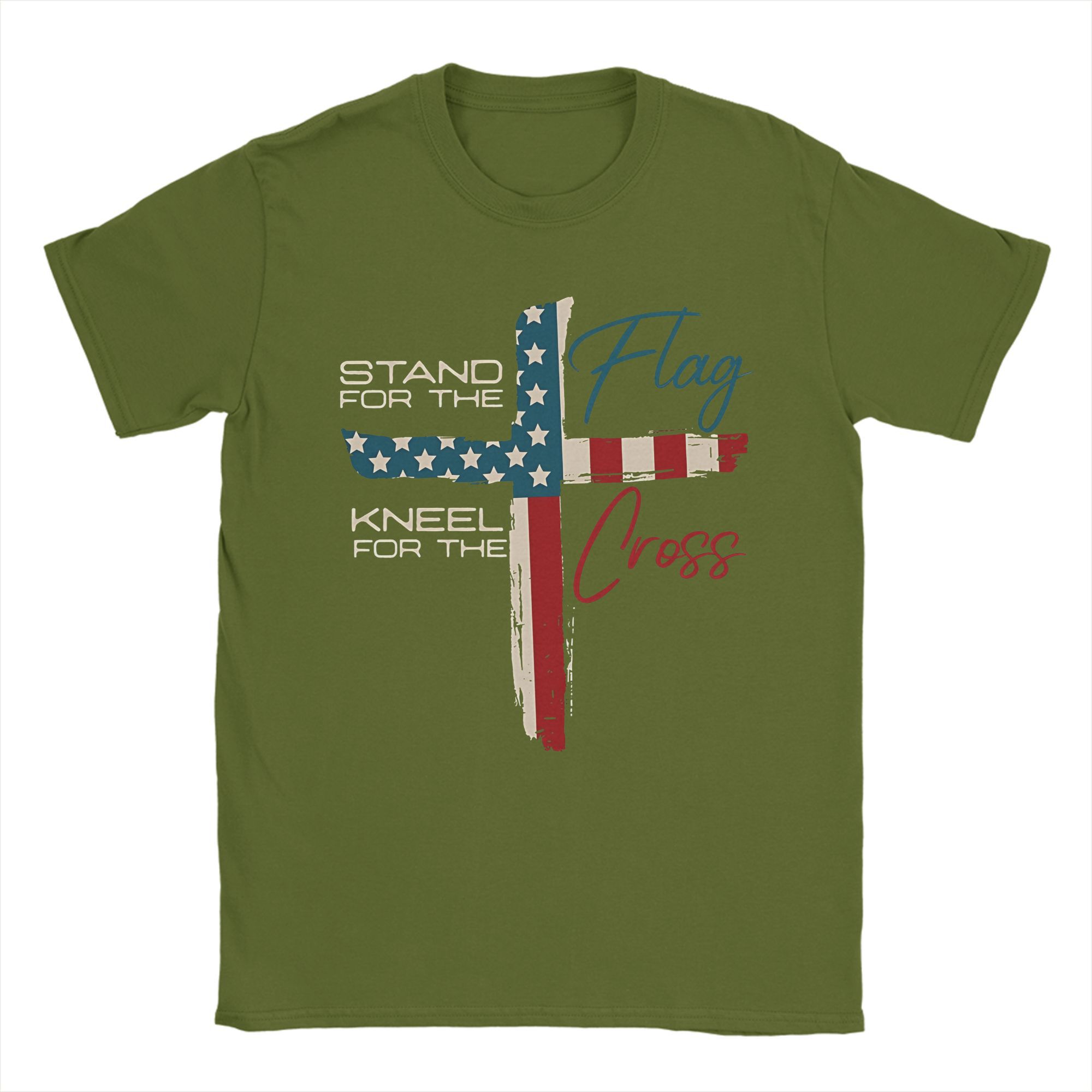 Stand For The Flag I Kneel For The Cross T-Shirts for Men Hipster Pure Cotton Tee Shirt Crew Neck Short Sleeve T Shirt Printing 3XL
Stand For The Flag I Kneel For The Cross T-Shirts for Men Hipster Pure Cotton Tee Shirt Crew Neck Short Sleeve T Shirt Printing 3XL