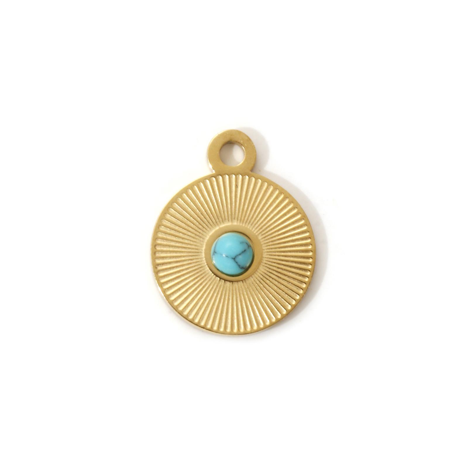 1 Piece 304 Stainless Steel Bohemia Charms 18K Real Gold Plated Green Blue Resin Stone Pendant For DIY Necklace Jewelry Making
1 Piece 304 Stainless Steel Bohemia Charms 18K Real Gold Plated Green Blue Resin Stone Pendant For DIY Necklace Jewelry Making