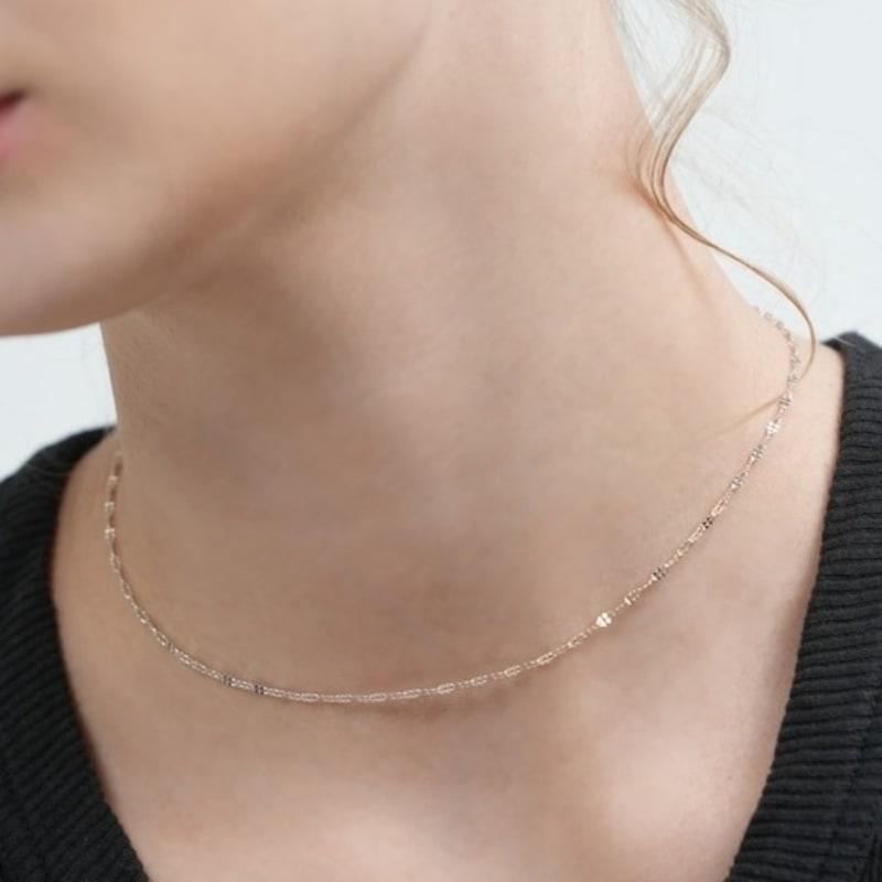 BONBEAU Simple oval cutting silver chain Necklace 925 silver oval cutting chain choker necklace Chain choker necklace
BONBEAU Simple oval cutting silver chain Necklace 925 silver oval cutting chain choker necklace Chain choker necklace