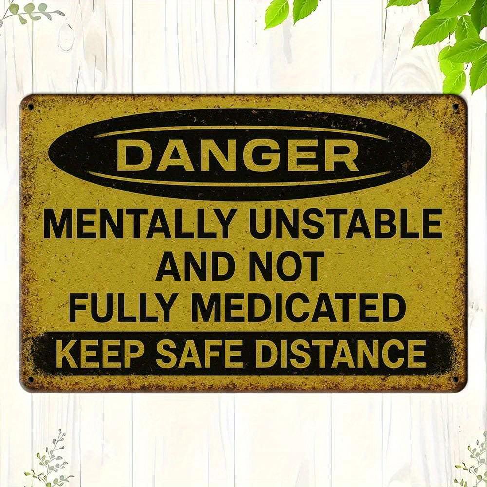 Юмористическая металлическая табличка «Психически нестабилен и не полностью медикаментозно лечен», 8x12 дюймов. чистый
Юмористическая металлическая табличка «Психически нестабилен и не полностью медикаментозно лечен», 8x12 дюймов. чистый