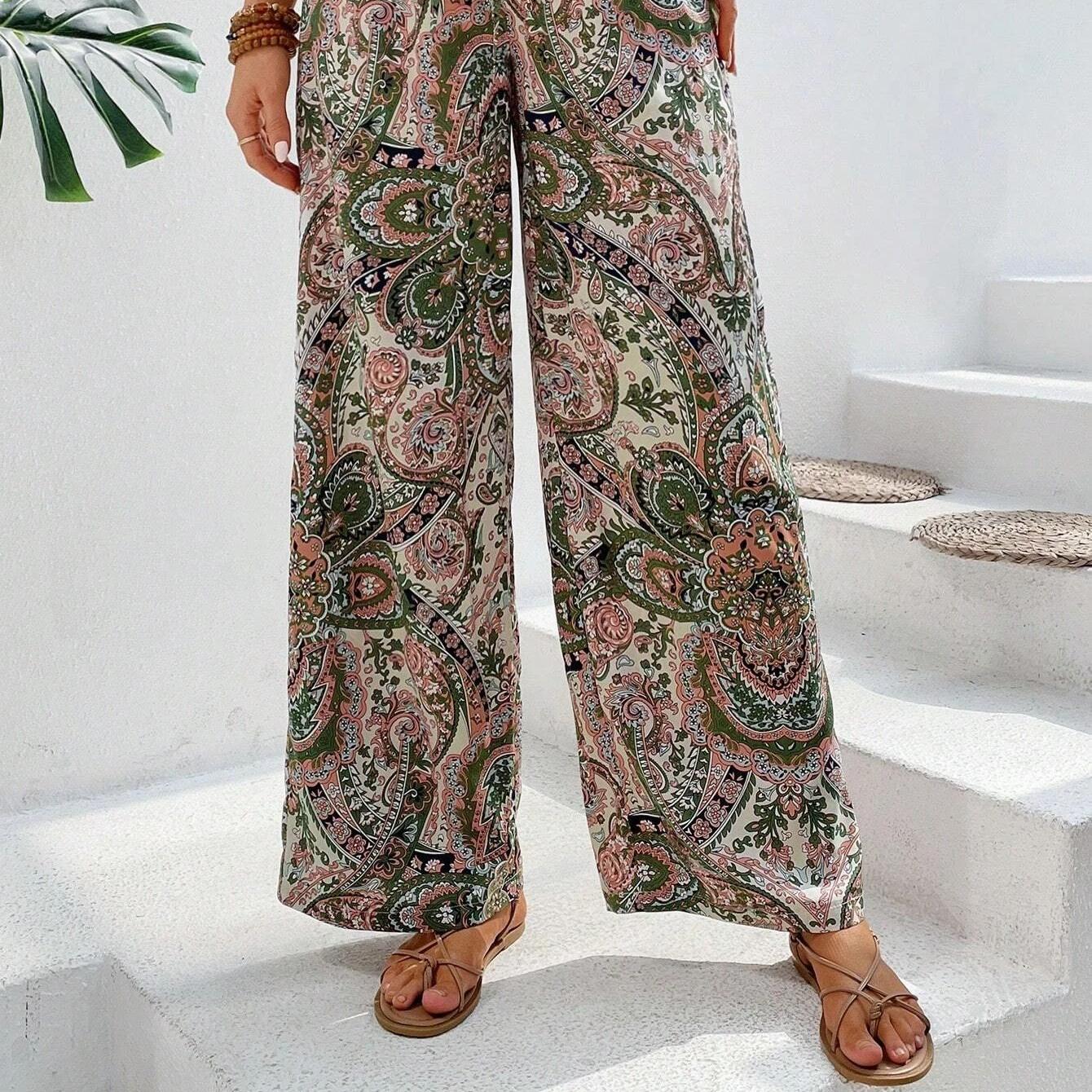 2026 New Women s Printed Wide Leg Pants, Elastic Waist Palazzo Pants for Summer, Trendy Flowy Casual & Vacation Bottoms XL абрикосовий
2026 New Women s Printed Wide Leg Pants, Elastic Waist Palazzo Pants for Summer, Trendy Flowy Casual & Vacation Bottoms XL абрикосовий