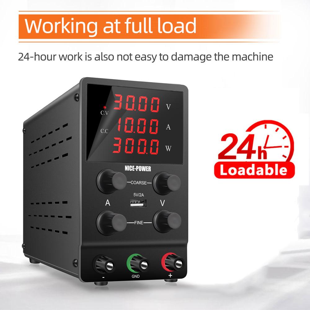 LED 4-Dight Lab Voltage Stabilizer 4-Knob Fine Adjustment Switch DC Power Supply 30V 10A 12V 24V 48V Regulator Source Charging 110V US Plug
LED 4-Dight Lab Voltage Stabilizer 4-Knob Fine Adjustment Switch DC Power Supply 30V 10A 12V 24V 48V Regulator Source Charging 110V US Plug