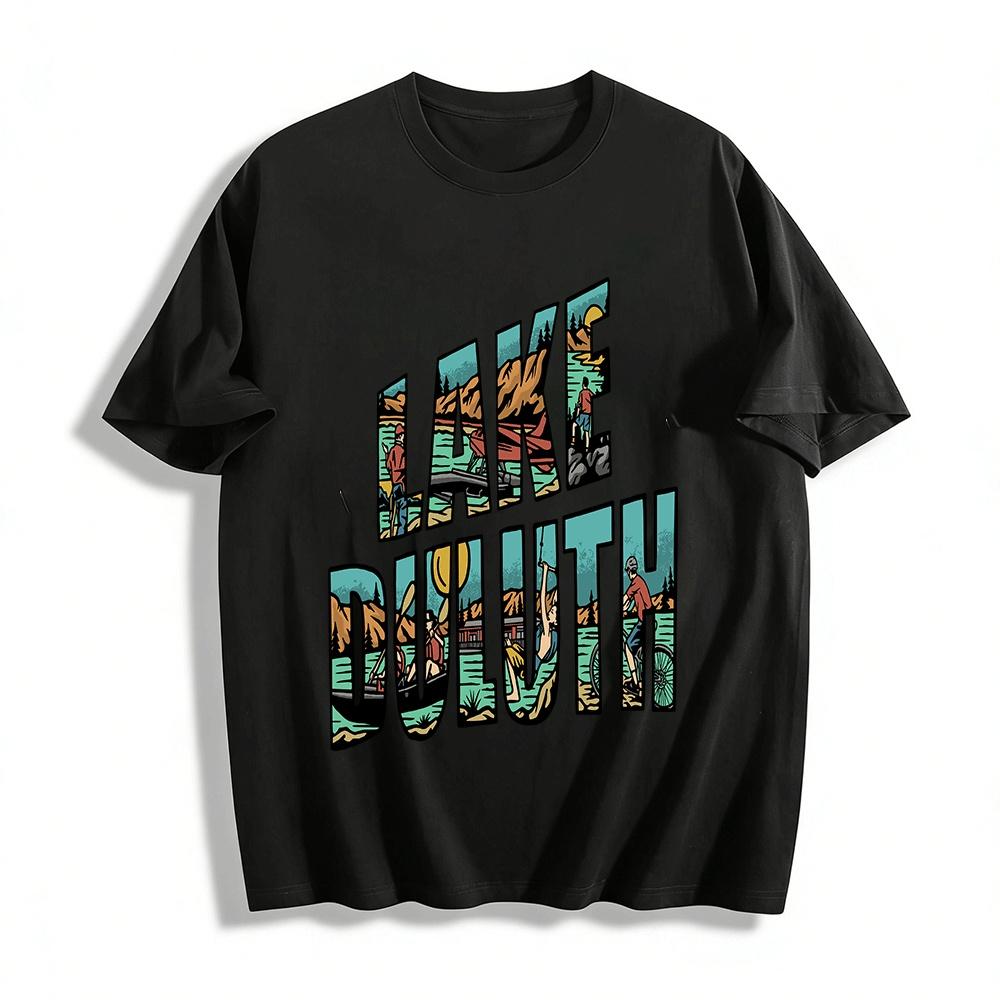 Lake Duluth Outdoor Adventure Graphic Tee Hiking Cycling Kayaking Top Pure cotton T-shirt XXS
Lake Duluth Outdoor Adventure Graphic Tee Hiking Cycling Kayaking Top Pure cotton T-shirt XXS