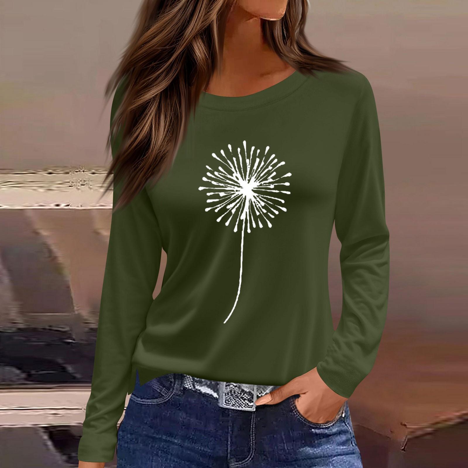 Женская модная повседневная блузка с длинным рукавом и круглым вырезом, пуловер с принтом XL
Женская модная повседневная блузка с длинным рукавом и круглым вырезом, пуловер с принтом XL