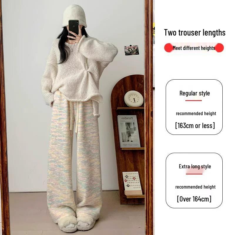 Petite Women s High-Waisted Straight-Leg Knit Velvet Rainbow Pants - 145XS Autumn/Winter Collection L (111-120 Jin)
Petite Women s High-Waisted Straight-Leg Knit Velvet Rainbow Pants - 145XS Autumn/Winter Collection L (111-120 Jin)