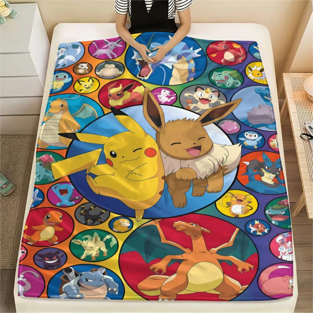 Cute Pokémon Soft Flannel Blanket, Print for Bedrooms Sofas Beds, Suitable for Travel Picnic Chair -HE38 75x90cm
Cute Pokémon Soft Flannel Blanket, Print for Bedrooms Sofas Beds, Suitable for Travel Picnic Chair -HE38 75x90cm