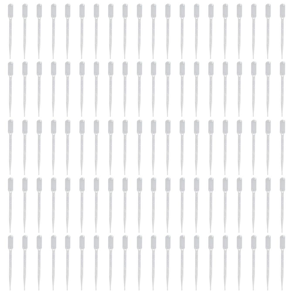 100Pcs Plastic Transfer Graduated Pipettes Clear Eye Dropper Set 2ml Liquid Dropper Science and Lab
100Pcs Plastic Transfer Graduated Pipettes Clear Eye Dropper Set 2ml Liquid Dropper Science and Lab
