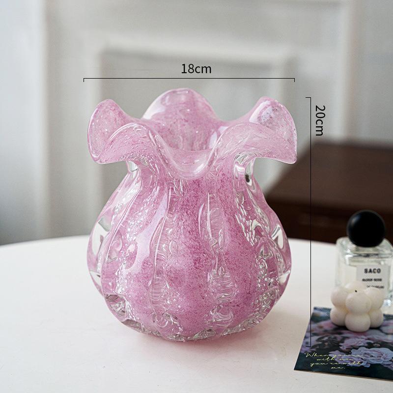 Pink Flower Bud Shape Glass Vase Plant Pots Table Decoration Flowers Arrangement Decorative Floral Vases Room Aesthetic Decor
Pink Flower Bud Shape Glass Vase Plant Pots Table Decoration Flowers Arrangement Decorative Floral Vases Room Aesthetic Decor
