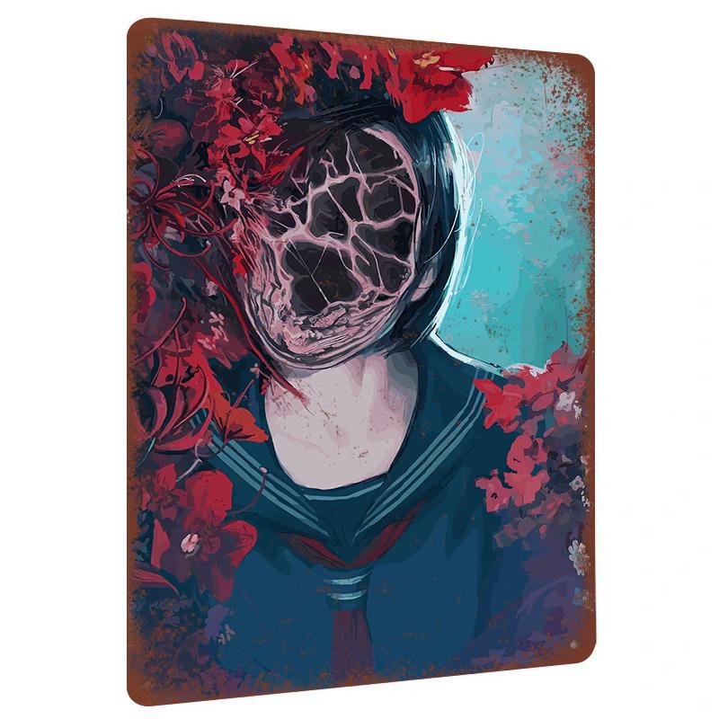 Gothic Skull Girl Metal Wall Art Dark Art Home Decor Independent Station Hot Selling 7.9x11.8In(20x30cm)
Gothic Skull Girl Metal Wall Art Dark Art Home Decor Independent Station Hot Selling 7.9x11.8In(20x30cm)
