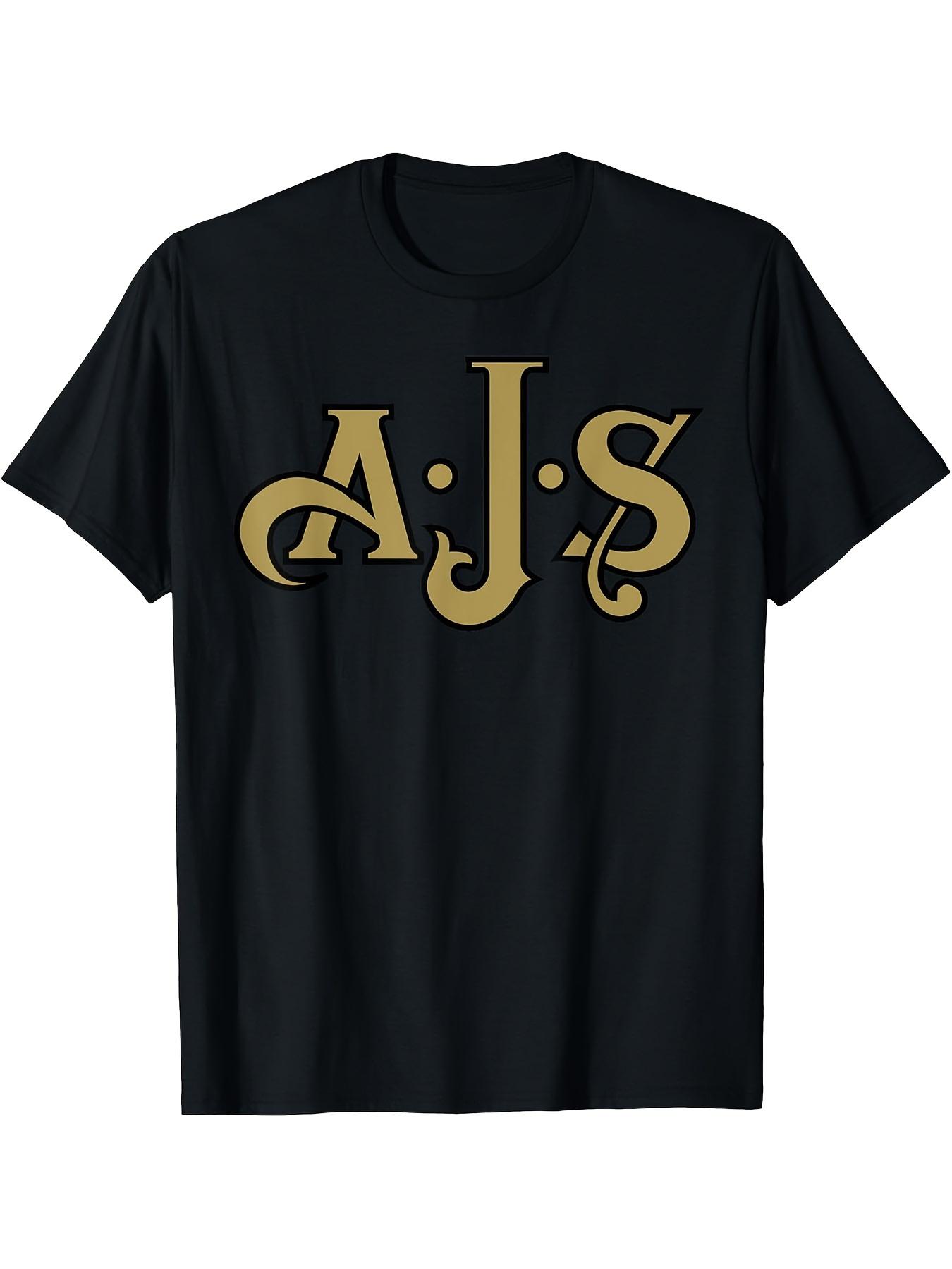 S Heavyweight AJS Motorcycle Logo T-Shirt - Retro Golden AS Letter Design M
S Heavyweight AJS Motorcycle Logo T-Shirt - Retro Golden AS Letter Design M
