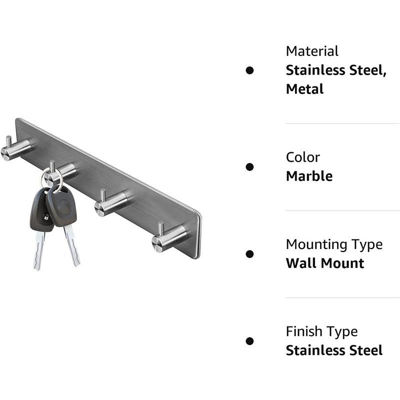 Heavy Duty Adhesive Hook Rail No Drill Wall Mounted Coat Rack for Hanging Coats and Towels and Hats серебряный
Heavy Duty Adhesive Hook Rail No Drill Wall Mounted Coat Rack for Hanging Coats and Towels and Hats серебряный