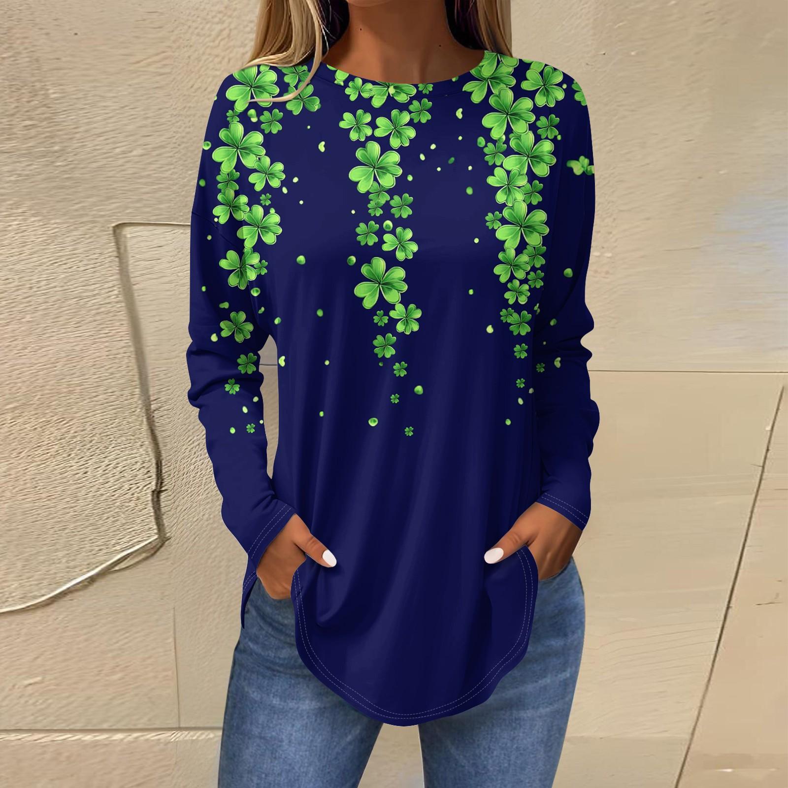 Футболки для женщин, осенние повседневные рубашки с длинным рукавом, толстовка с винтажным графическим принтом, топ, пуловер St.. День Патрика XL
Футболки для женщин, осенние повседневные рубашки с длинным рукавом, толстовка с винтажным графическим принтом, топ, пуловер St.. День Патрика XL