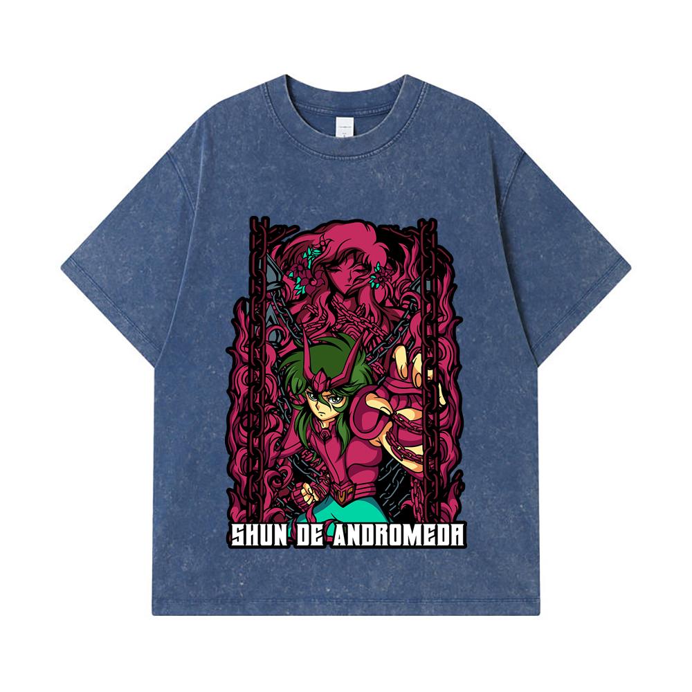 275 GSM Washed T-shirts 100% Cotton Saint Seiya V17 Shun Print Unisex Heavy Cotton T Shirt 2XL королівський синій колір
275 GSM Washed T-shirts 100% Cotton Saint Seiya V17 Shun Print Unisex Heavy Cotton T Shirt 2XL королівський синій колір