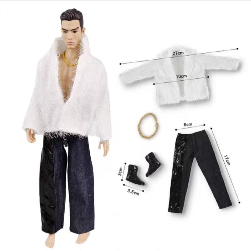 New Handsome 1/6 Male Doll Clothes Accessories Action Figure Men Fashion Cool Suit Dress Tie Shoes Dress Up Set For 30Cm Doll Fits 30cm dolls
New Handsome 1/6 Male Doll Clothes Accessories Action Figure Men Fashion Cool Suit Dress Tie Shoes Dress Up Set For 30Cm Doll Fits 30cm dolls