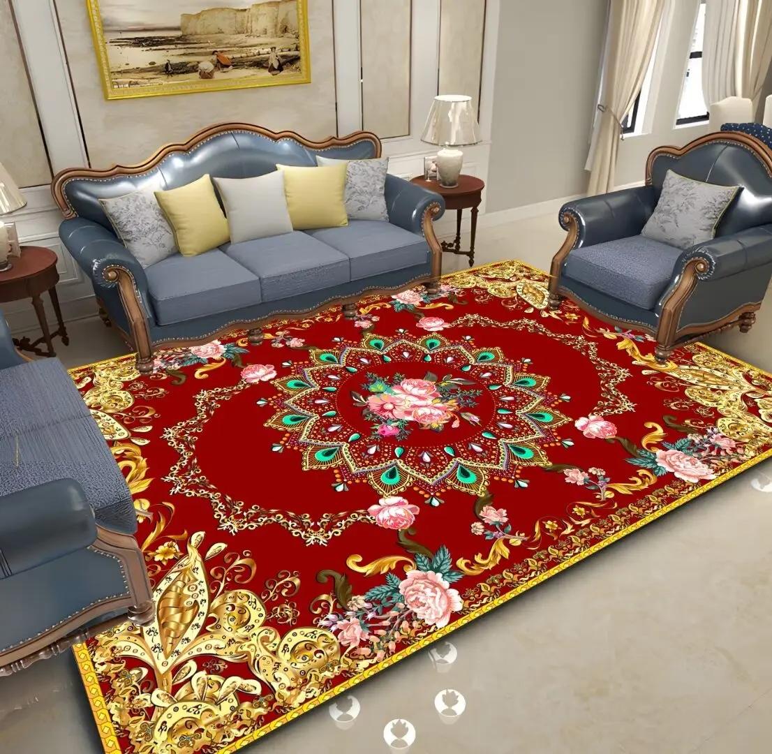 Ковер красный плюшевый в европейском стиле для украшения гостиной, домашние роскошные ковры большой площади для спальни, противоскользящие, моющиеся, напольные коврики для дивана 60*90cm
Ковер красный плюшевый в европейском стиле для украшения гостиной, домашние роскошные ковры большой площади для спальни, противоскользящие, моющиеся, напольные коврики для дивана 60*90cm