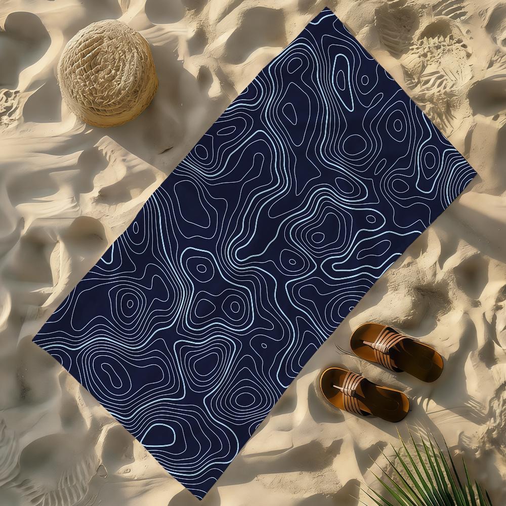 Topography Line Simple Towel Soft Lightweight Anti-Sand Large Beach Towel Quick-Drying Bath Sports Family W30*H60(CM)
Topography Line Simple Towel Soft Lightweight Anti-Sand Large Beach Towel Quick-Drying Bath Sports Family W30*H60(CM)