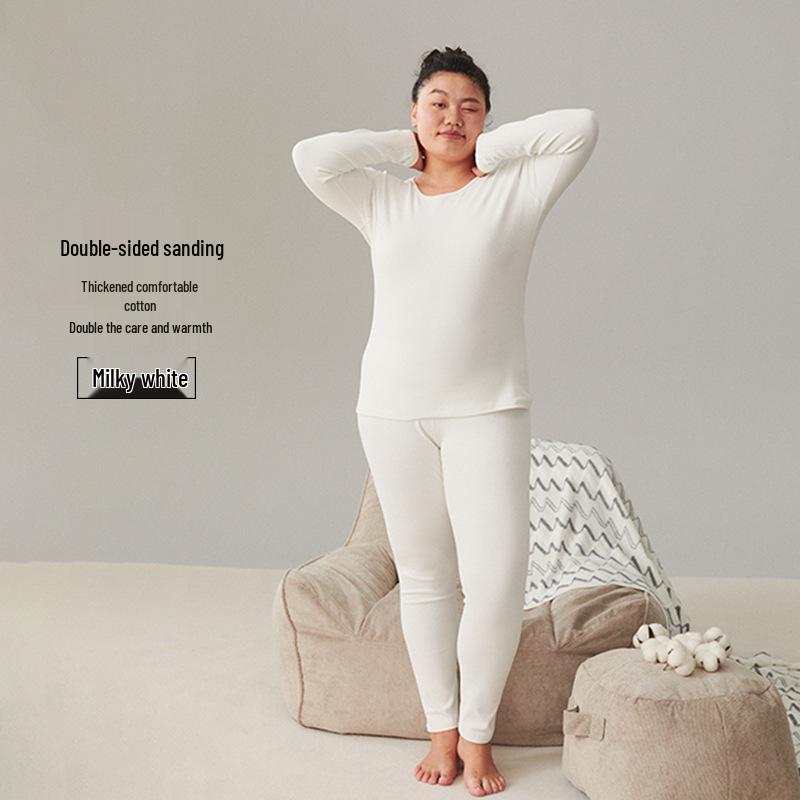 Women s Plus Size Double-Sided Flannel Underwear Set - Pure Cotton, Thick Round Neck Base Layer for Autumn and Winter XXXL
Women s Plus Size Double-Sided Flannel Underwear Set - Pure Cotton, Thick Round Neck Base Layer for Autumn and Winter XXXL