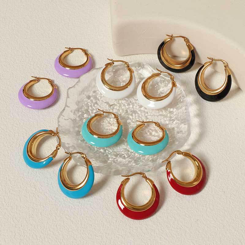 Retro Circle Epoxy Enamel Earrings: Luxurious, Fashionable & Versatile Women s Jewelry 18K
Retro Circle Epoxy Enamel Earrings: Luxurious, Fashionable & Versatile Women s Jewelry 18K