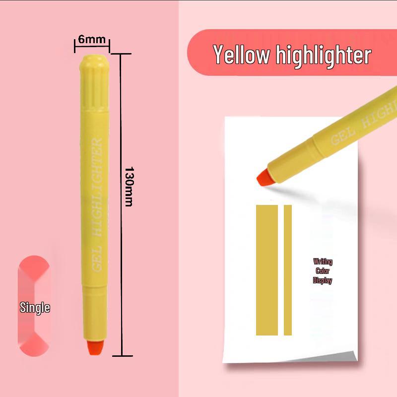 12-Color Fluorescent Rotating Jelly Highlighter Pen: Erasable, Water-Soluble, Ideal for Students & Kids.
12-Color Fluorescent Rotating Jelly Highlighter Pen: Erasable, Water-Soluble, Ideal for Students & Kids.