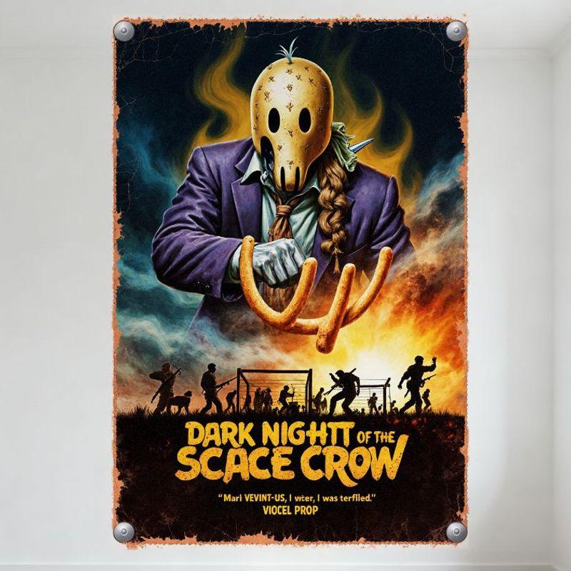 Vintage Dark Night of the Scace Crow Metal Tin Sign, Surreal Crow Mask Figure Post-apocalyptic Horror Wall Plaque for Home Bar C 20x30cm(7.8x11.8inch)
Vintage Dark Night of the Scace Crow Metal Tin Sign, Surreal Crow Mask Figure Post-apocalyptic Horror Wall Plaque for Home Bar C 20x30cm(7.8x11.8inch)