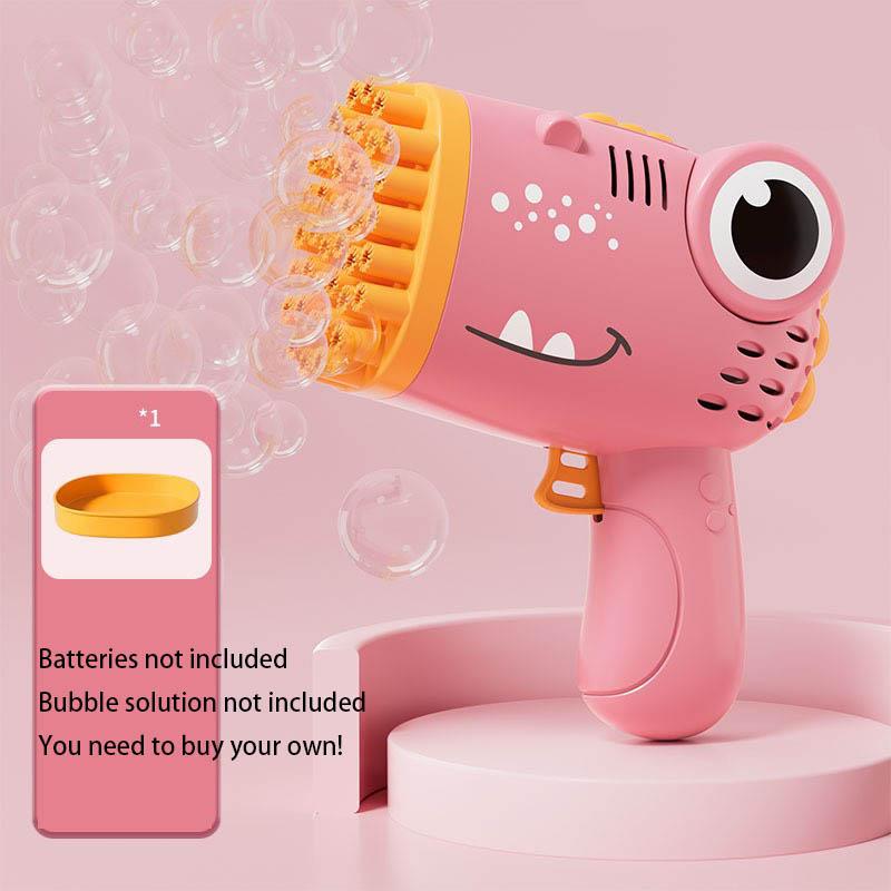 New Cartoon Bubble Machine Toy 40 Holes Cute Dinosaur Children Automatic Electric Bubble Gun Outdoor Bubble Blowing Toys розовый
New Cartoon Bubble Machine Toy 40 Holes Cute Dinosaur Children Automatic Electric Bubble Gun Outdoor Bubble Blowing Toys розовый