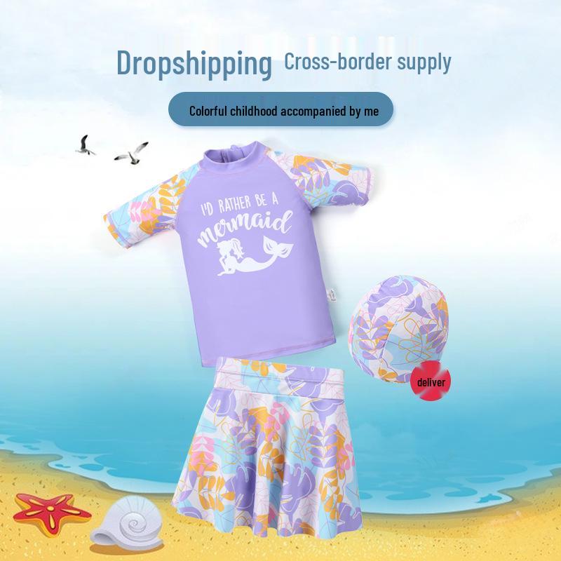 Korean Style Girls Short-Sleeve Mermaid Swimwear, Quick-Dry, Skirt Design 110 (Height 100cm, Weight up to 16kg)
Korean Style Girls Short-Sleeve Mermaid Swimwear, Quick-Dry, Skirt Design 110 (Height 100cm, Weight up to 16kg)