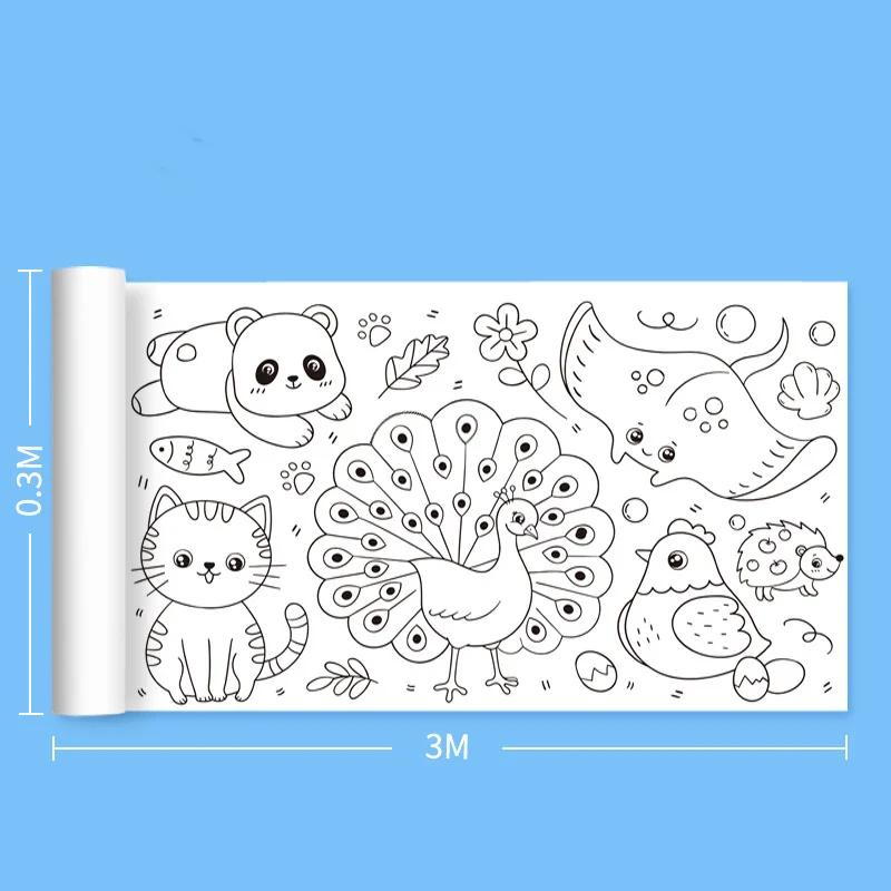 Popular Kids Drawing Toys Sticky Coloring Roll Paper Diy Graffiti Scroll Color Filling Paper Painting Educational Toys For Girl Present
Popular Kids Drawing Toys Sticky Coloring Roll Paper Diy Graffiti Scroll Color Filling Paper Painting Educational Toys For Girl Present