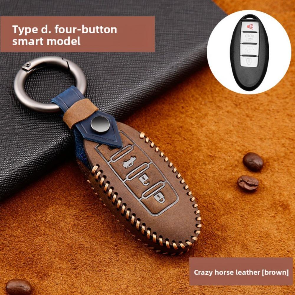 Genuine Leather Key Cover for Nissan X-Trail Qashqai Sentra Altima Bluebird Kicks Versa Durable Protection
Genuine Leather Key Cover for Nissan X-Trail Qashqai Sentra Altima Bluebird Kicks Versa Durable Protection