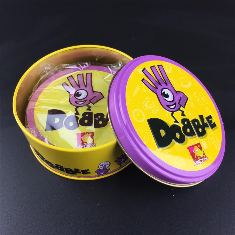 Dobbles Spot Cards Английская версия Настольная игра Высокое качество жесть Нравится издание Животные металлическая коробка Поход спорт 01
Dobbles Spot Cards Английская версия Настольная игра Высокое качество жесть Нравится издание Животные металлическая коробка Поход спорт 01