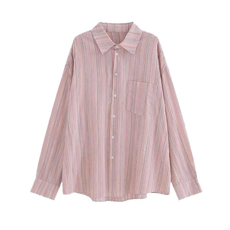 Women s Pink Striped Cardigan: 2026 Spring Sun Protection Shirt with Stylish Design and Relaxed Fit. L
Women s Pink Striped Cardigan: 2026 Spring Sun Protection Shirt with Stylish Design and Relaxed Fit. L