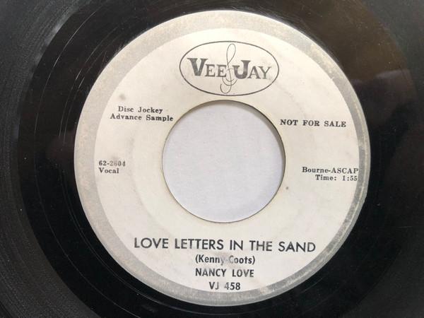 7inch Record NANCY LOVE Love Letters In The Sand VJ458PROMO Vee Jay Records 1962 US Rock Used
7inch Record NANCY LOVE Love Letters In The Sand VJ458PROMO Vee Jay Records 1962 US Rock Used