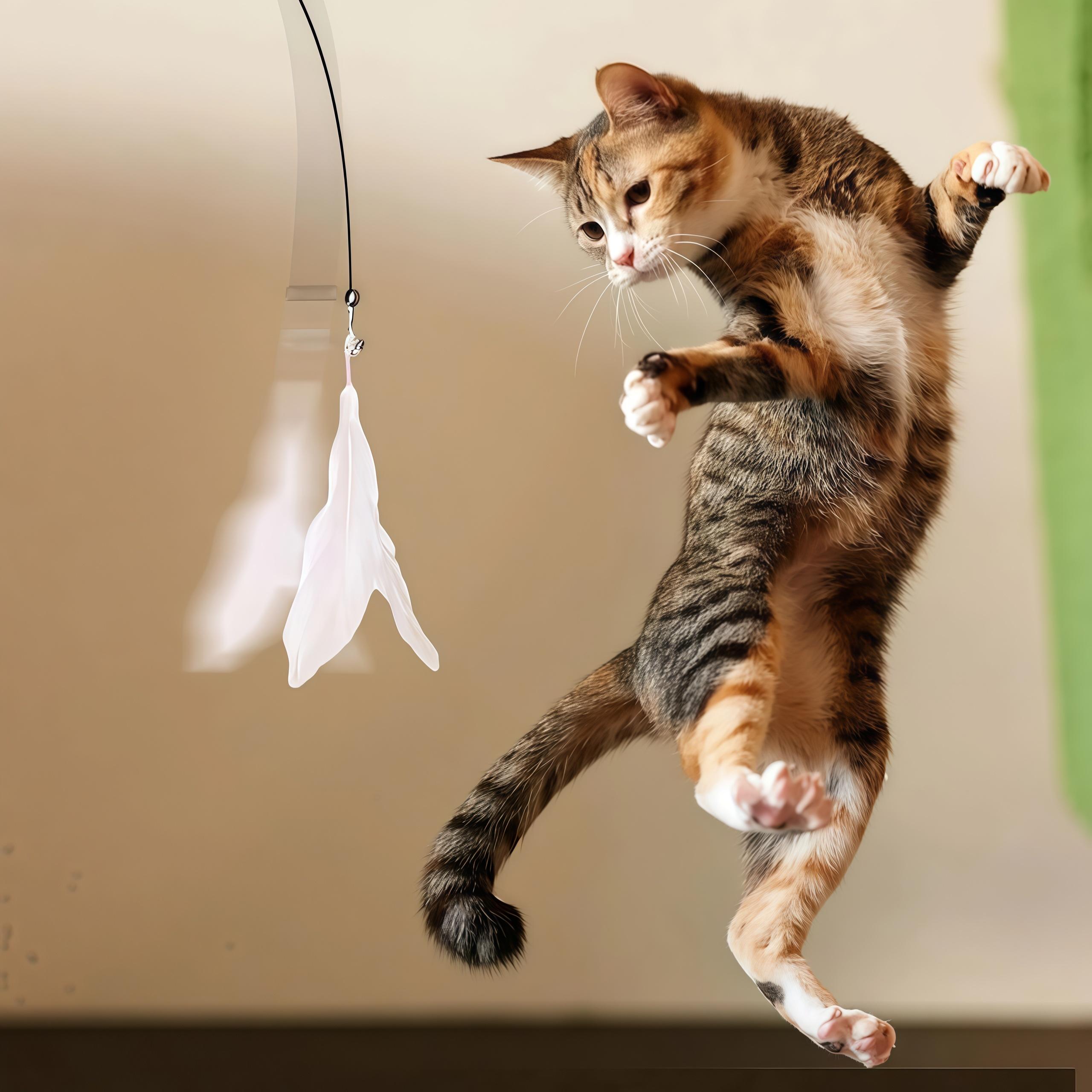 Cat Teaser Toy Cat Teaser Pole With Feather Bell Extended Rod Suction Cup Durable Bite Teaser Stick Replaceable Feather Head
Cat Teaser Toy Cat Teaser Pole With Feather Bell Extended Rod Suction Cup Durable Bite Teaser Stick Replaceable Feather Head