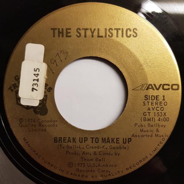 7inch Record STYLISTICS - Break Up To Make Up / You And Me AVCOGT153X Avco 1972 Canada Soul/Funk Used
7inch Record STYLISTICS - Break Up To Make Up / You And Me AVCOGT153X Avco 1972 Canada Soul/Funk Used