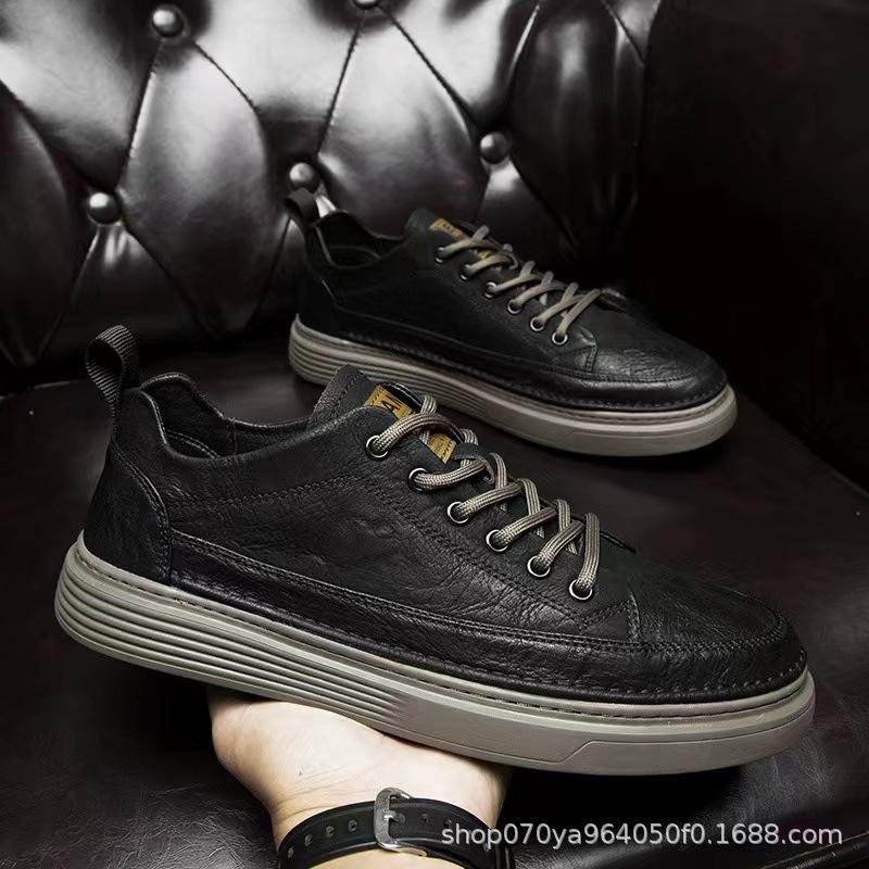 Spring and Autumn popular men s shoes, versatile black casual leather shoes for men, low-top waterproof board shoes, work shoes, light sports shoes 44 чорний коричневого кольору
Spring and Autumn popular men s shoes, versatile black casual leather shoes for men, low-top waterproof board shoes, work shoes, light sports shoes 44 чорний коричневого кольору